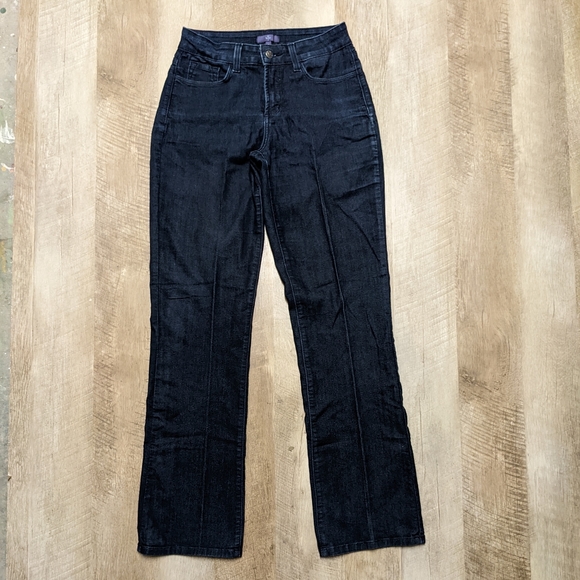 NYDJ Bootcut Jeans Dark Wash Size 4 - Picture 1 of 11